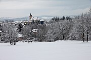 Čeština: Rudolfov, pohled od jihozápadu. okres České Budějovice, Jihočeský kraj. English: Rudolfov, view from the soutwest. South Bohemian Region, Czechia.