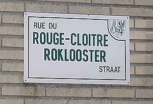 Rue du Rouge-Cloitre emléktábla. JPG