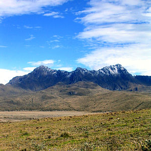 De 3 toppen van de Rumiñahui