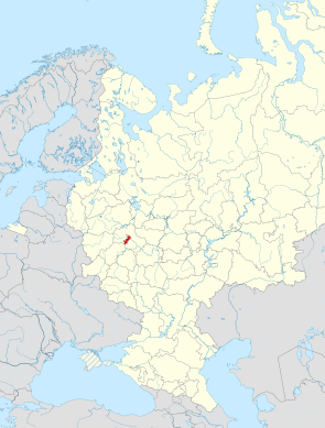 Location of Москва