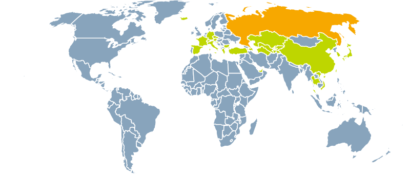 Länder, die von S7 Airlines angeflogen werden