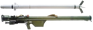 <span class="mw-page-title-main">9K32 Strela-2</span> Man portable surface-to-air missile launcher
