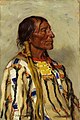 Joseph Henry Sharp, 'Chief Flat Iron', 1905, gift of Victor J. Evans to the Smithsonian