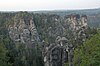 Typical sandstone formation in the Saxon Switzerland