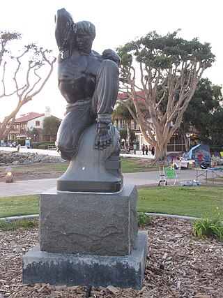 <i>Morning</i> (Hord) Sculpture by Donal Hord in San Diego, California, U.S.