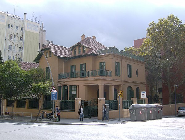 The house hosting the ATM headquarters in the Barcelona district of Sarrià-Sant Gervasi.