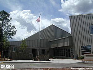 The USGS Shoemaker Building, located on the campus of the Flagstaff Science Center, is the home of the Astrogeology Science Center ShoemakerCenter.jpg