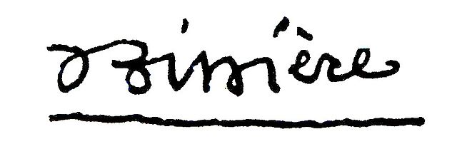 signature de Roger Bissière