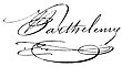 signature de Jacques-Eugène Barthélémy
