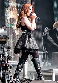 Simons performing with Epica in 2014 Simone Simons 2014.jpg