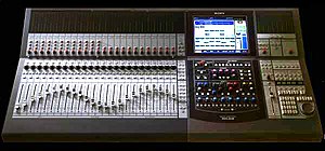 Digital Mixing Console Sony DMX R-100 used in project studios Sony DMXR100.jpg