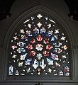 Rose window at west end