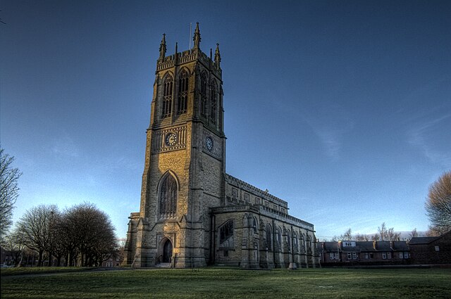 A prominent landmark, St Thomas and St John with St Philip Church