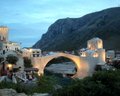 Stari Most (Old Bridge) at dusk.