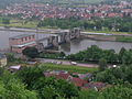 Klingenberg barrage with lock and power station