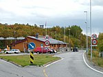 The Storskog border control between Norway and the Soviet Union is opened Storskog Grenze.jpg