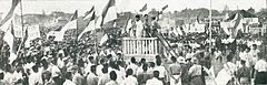 Image 76Sukarno speaking at the Rapat Akbar (grand meeting) on 19 September 1945. (from History of Indonesia)