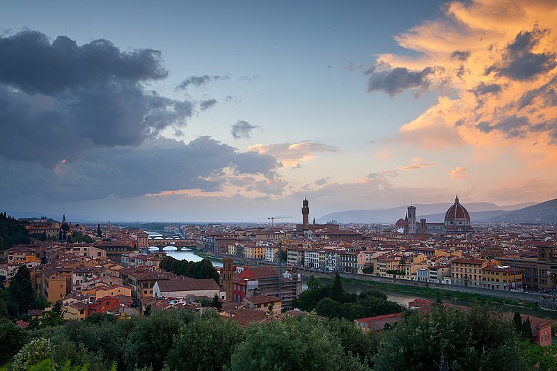 File:Sunset in Florence from the Piazza Michelangelo.jpg