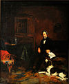 Susan Macdowell Eakins, Gentleman e um cão, 1878.jpg