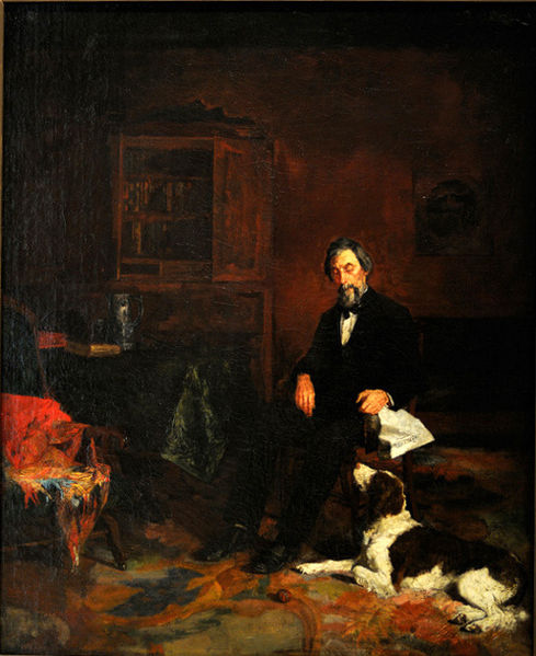 Image: Susan Macdowell Eakins, Gentleman and a Dog, 1878