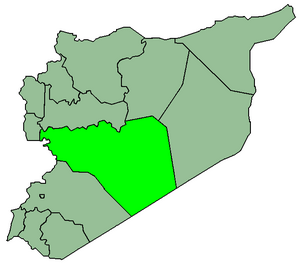 Het gouvernement Homs in Syrië