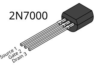 <span class="mw-page-title-main">2N7000</span> Common transistor type