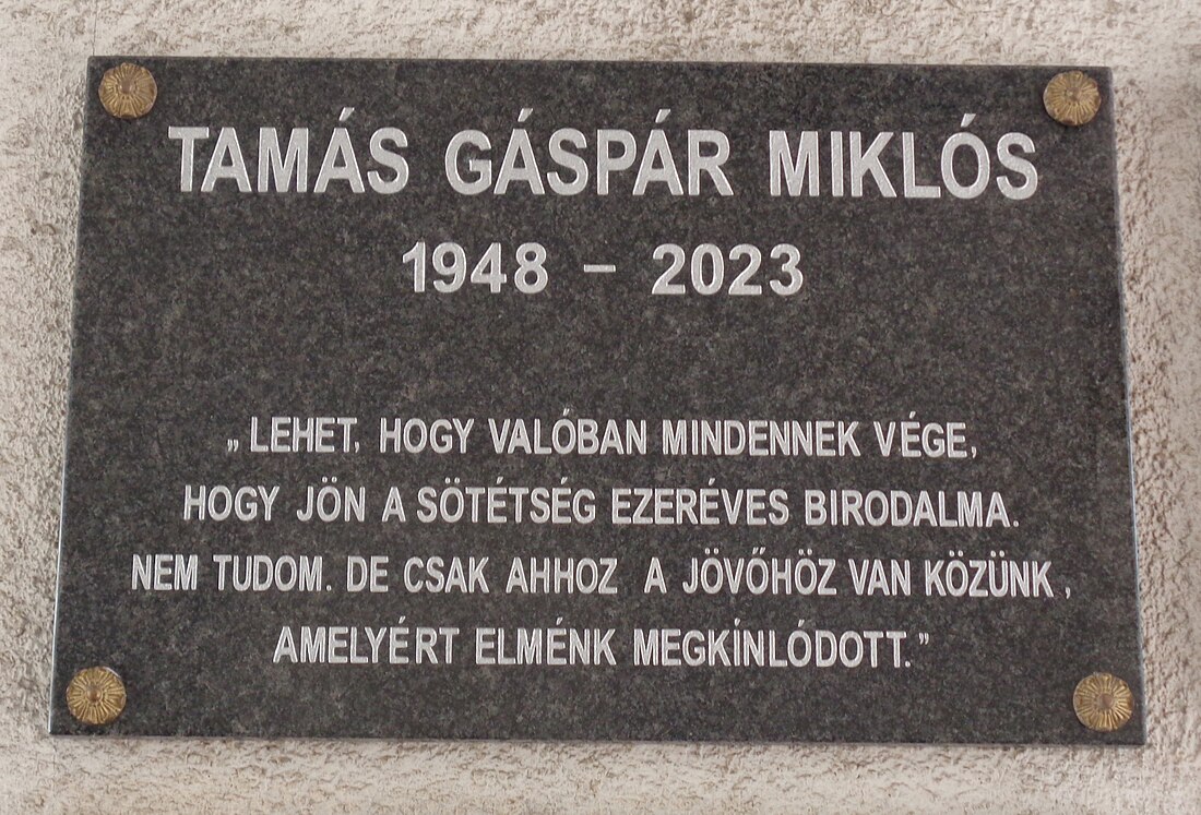 File:Tamás Gáspár Miklós emléktábla (Wesley János Főiskola).jpg