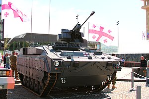 Tbilisi, Georgia — Lazika IFV on military exhibition of Independence day, May 26, 2012 (1).jpg