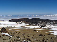 Blick von der Montaña Blanca auf die Fortaleza