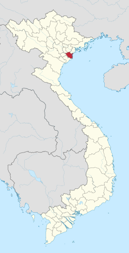 Kaart van Thai Binh