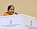 Menteri Negara untuk Industri Pengolahan Makanan, Sadhvi Niranjan Jyoti mengatasi pada penutup upacara Pangan Dunia India-2017, yang diselenggarakan oleh Kementerian Industri Pengolahan Makanan, di New Delhi.jpg