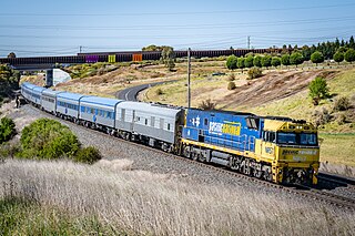 <i>The Overland</i> Australian passenger train between Adelaide and Melbourne