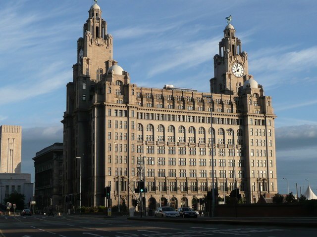 A number of scenes were filmed outside the Royal Liver Building in Liverpool, England.