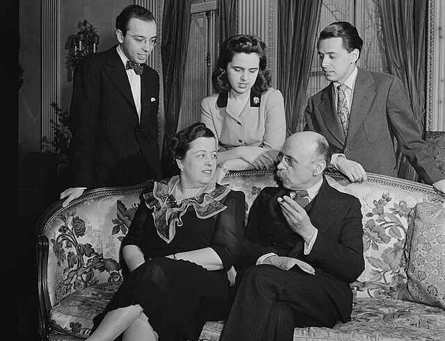 The Ertegun family in 1942