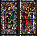 Due profeti. La parte centrale del vetro colorato di Taddeo Gaddi