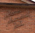 English: Sign on the Thoona Memorial Hall at Thoona, Victoria