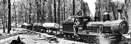 houtindustrie trein jaren 1940