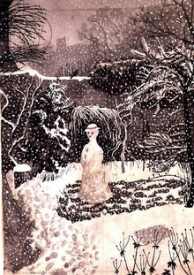 Tirzah Garwood - Woodcut - Snow Woman Tirzah Garwood - Snow Woman.webp