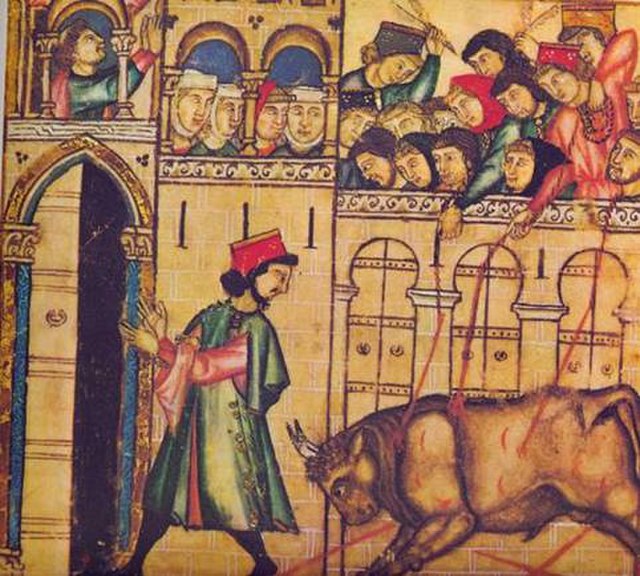 The bull of Plasencia in the Cantigas de Santa Maria.