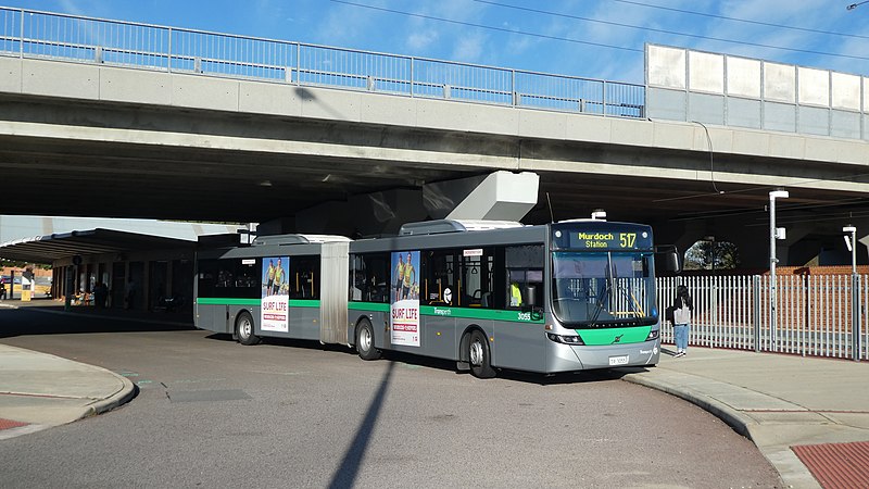 File:Transperth Volvo B8RLEA (Volgren Optimus) TP3055 @ Thornlie Station.jpg