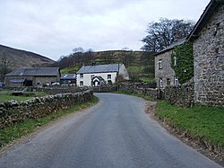 Trough Road as it passes Sykes Cottage - geograph.org.uk - 733048.jpg