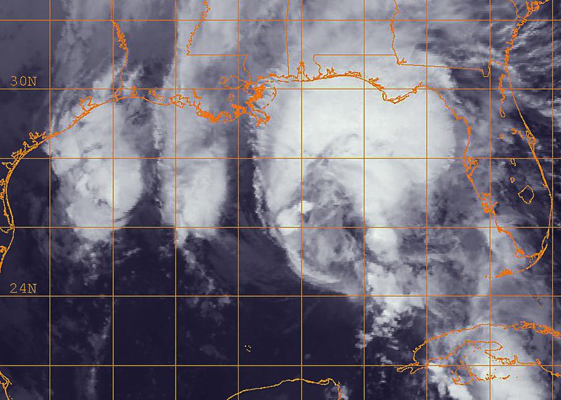 File:US Navy 091109-N-0000X-001 A GOES-12 infrared satellite image of Hurricane Ida provided by the U.S. Naval Research Laboratory in Monterey, Calif. shows the storm at 7-45 a.m. EST Monday, Nov. 9, 2009.jpg