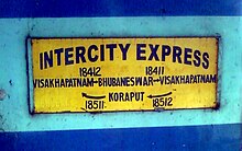 VSKP-BBS Intercity Express nameboard.jpg