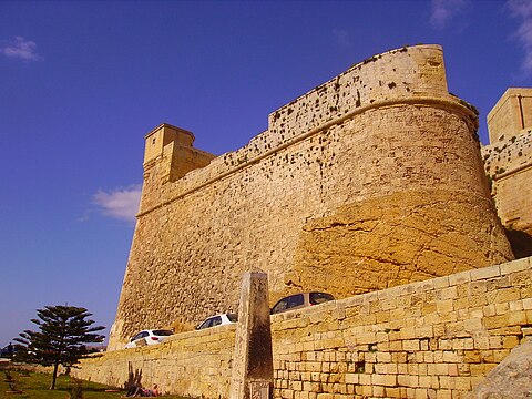 St. Martin's Demi-Bastion in the Cittadella (1614), Gozo, Malta