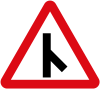 Oblique side road junction