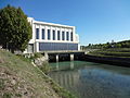 Villeneuve, centrale hydroélectrique du Largue, façade sud (aval)