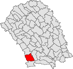 Location of Vorona, Botoșani