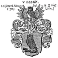 Wappen derer von Essen in Schweden (1643)