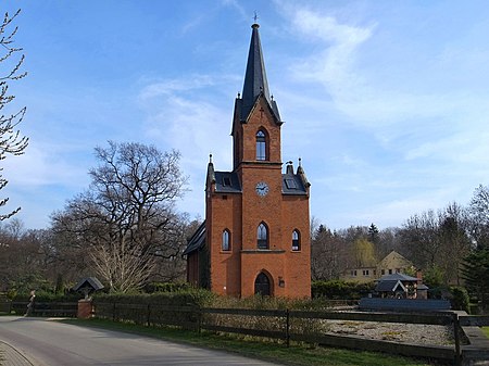 Warmsdorf, ehemalige Kirche