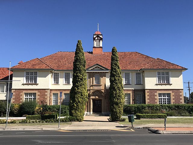 Warwick High School, a government school in Warwick, Queensland, pictured in 2007